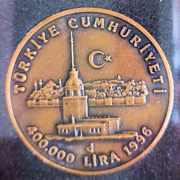 Kızkulesi Kent Zirvesi Habitat 1996 DARPHANE HATIRA Bronz Sertifikalı