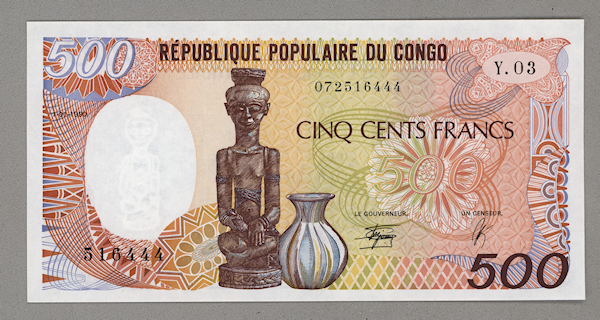 Congo 50 Francs  UNC - çil banknot KONGO
