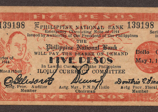 PILIPINAS Philippines 5 Pesos 1944 XF