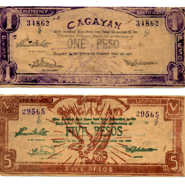 PILIPINAS Philippines 1+5 Pesos CAGAYAN *VF